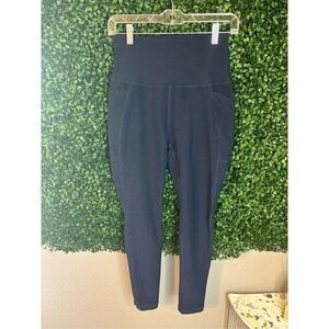 Beyond Yoga High Rise 24 Inch Length Leggings Size Medium Dark Blue